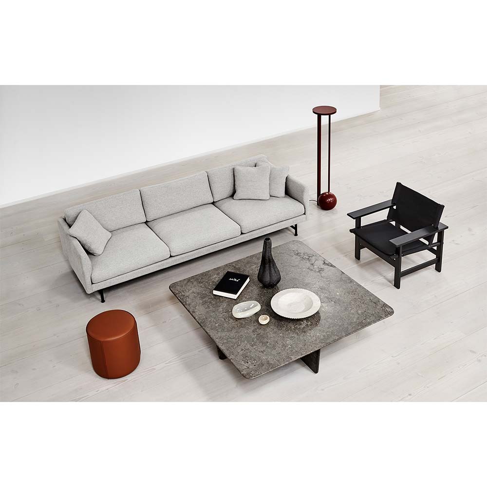 The Canvas Chair - Black Canvas, Oak Black Lacquered Frame