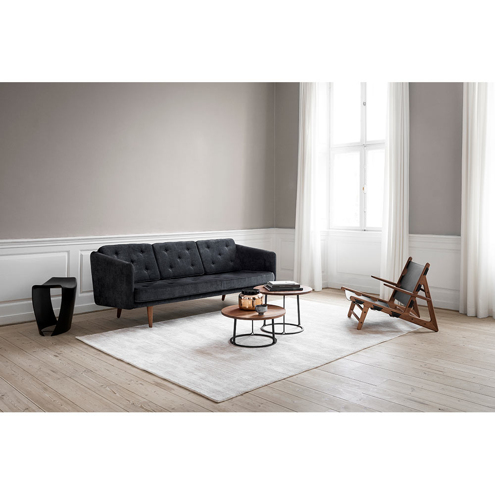 The Hunting Lounge Chair - Black Leather