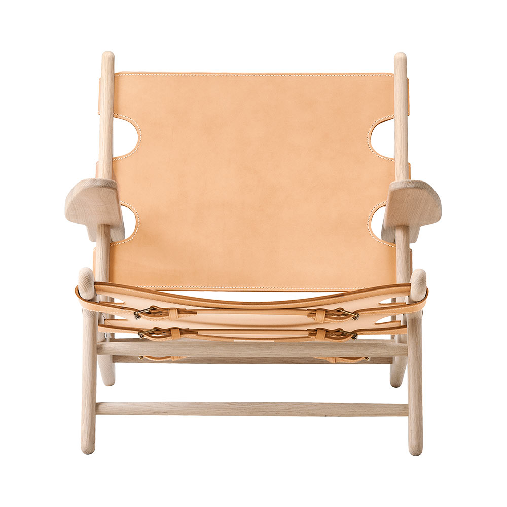 The Hunting Lounge Chair - Natural Leather