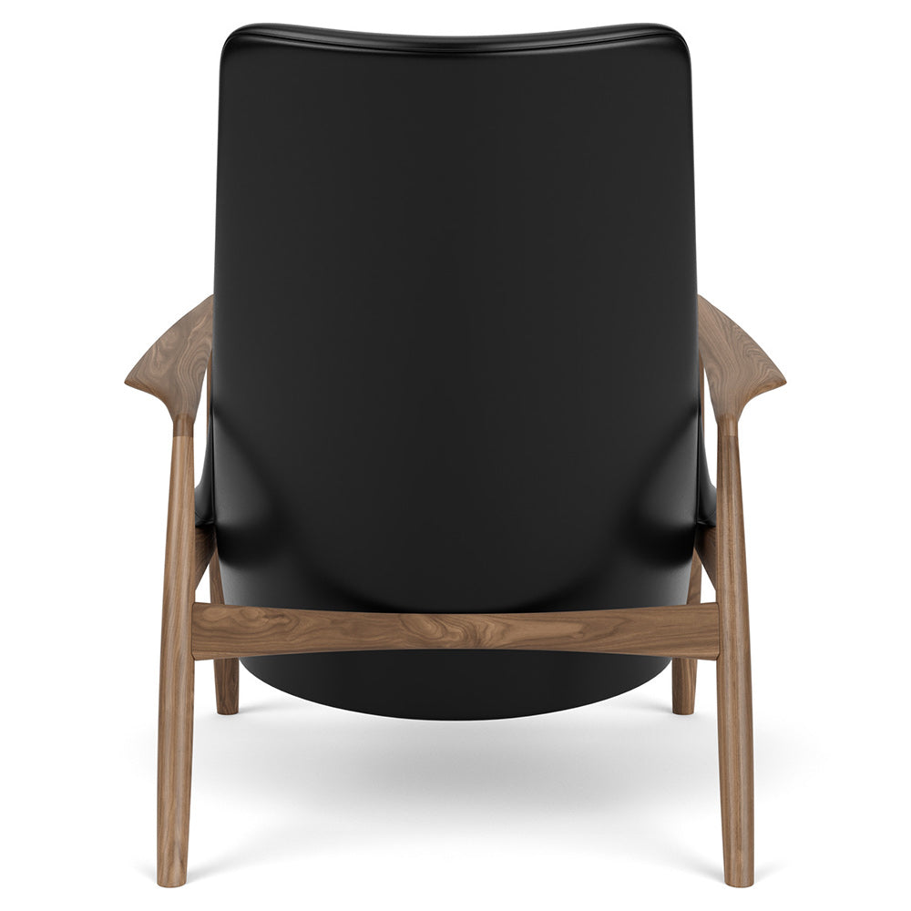 The Seal High Back Lounge Chair - Walnut