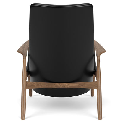 The Seal High Back Lounge Chair - Walnut