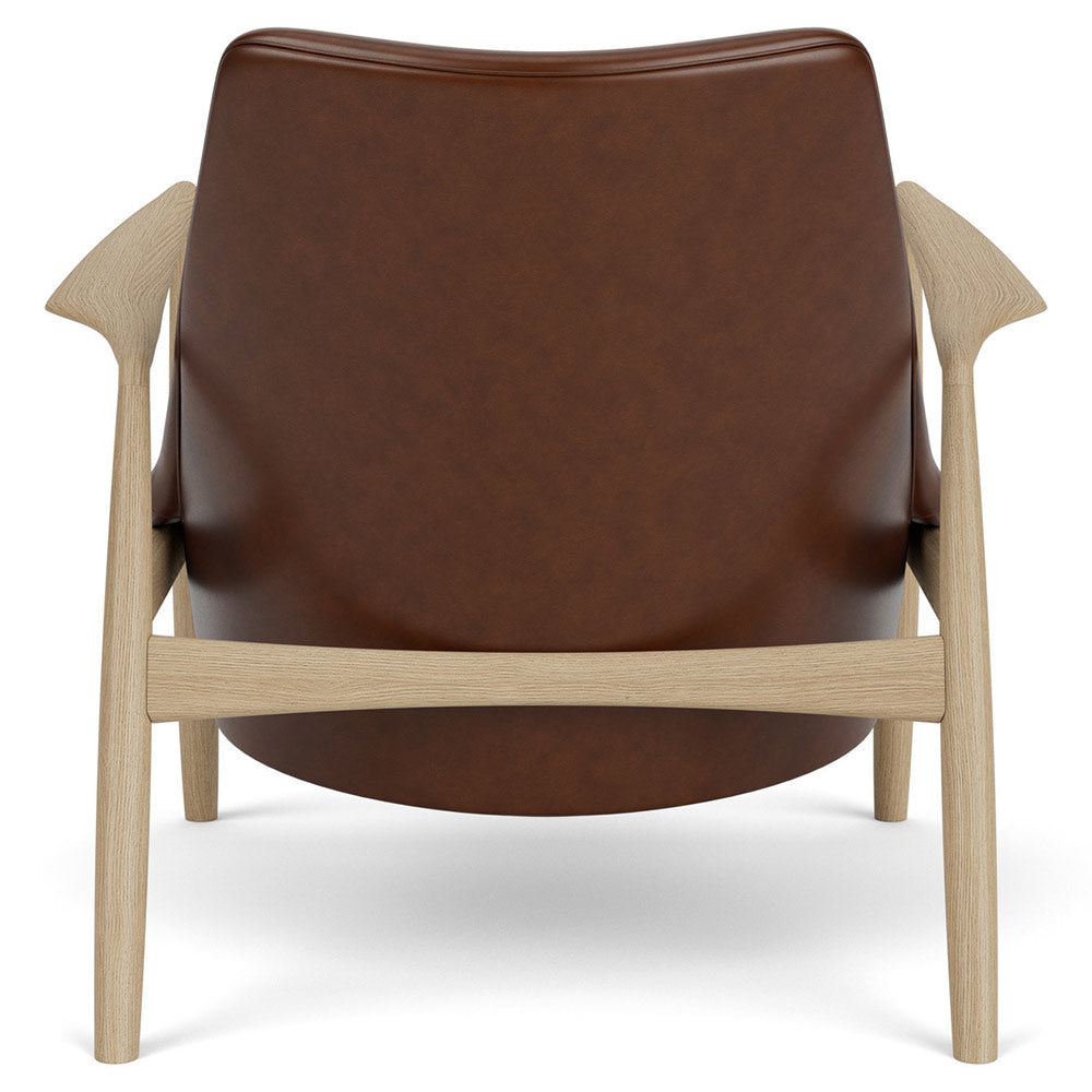 The Seal Low Back Lounge Chair - Natural Oak