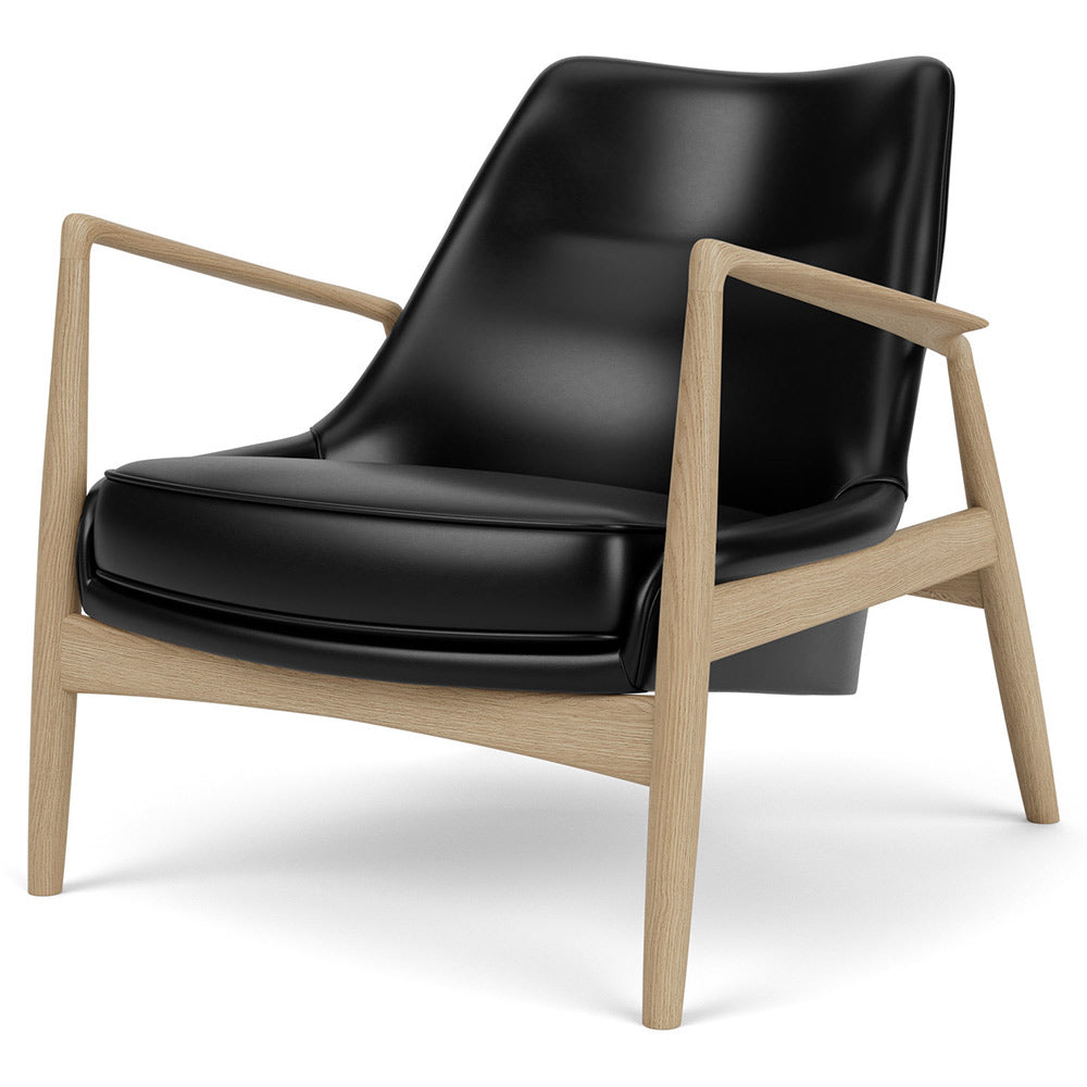 The Seal Low Back Lounge Chair - Natural Oak