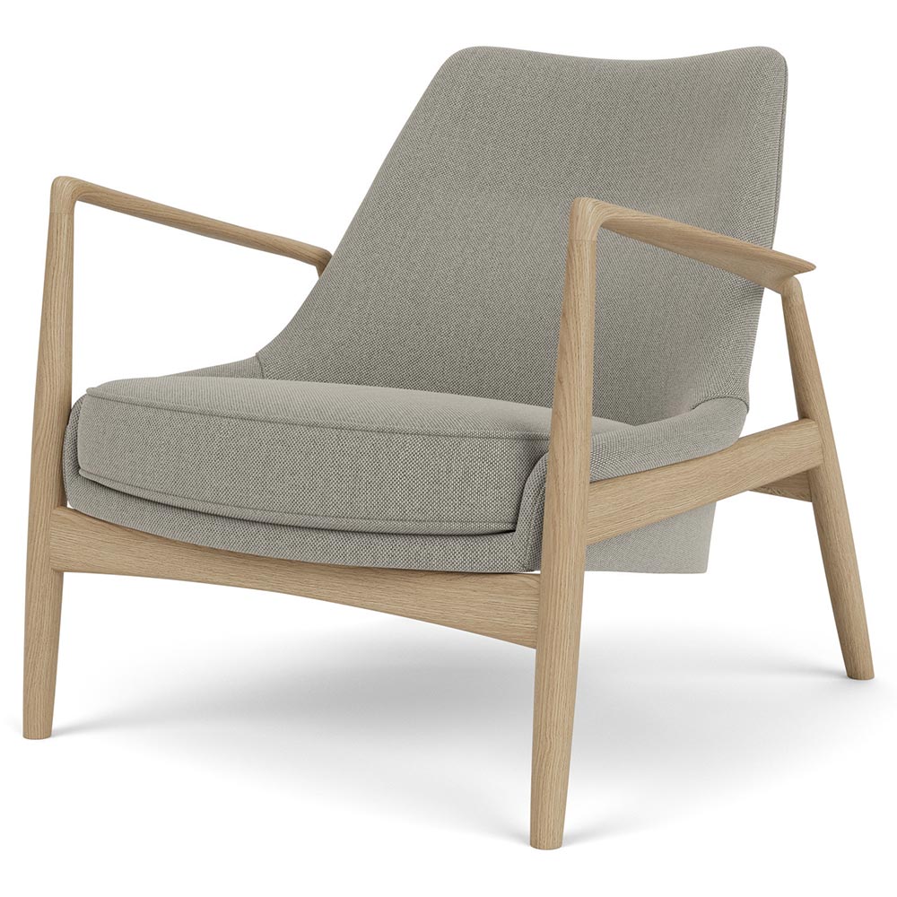 The Seal Low Back Lounge Chair - Natural Oak