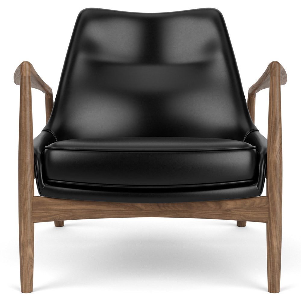 The Seal Low Back Lounge Chair - Walnut