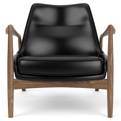 The Seal Low Back Lounge Chair - Walnut