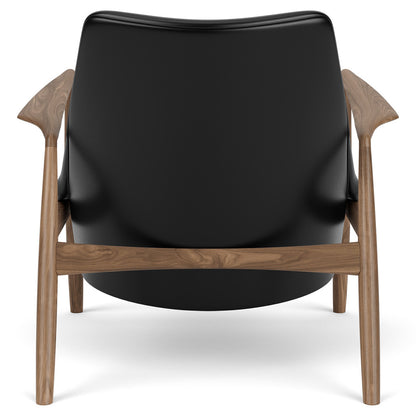 The Seal Low Back Lounge Chair - Walnut