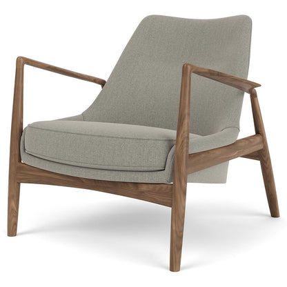 The Seal Low Back Lounge Chair - Walnut