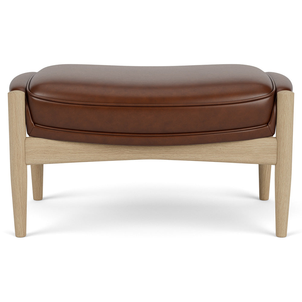 The Seal Ottoman - Natural Oak