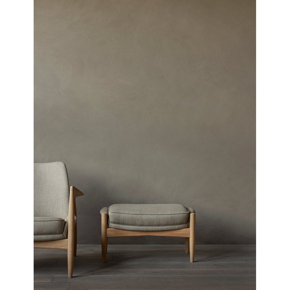 The Seal Ottoman - Natural Oak