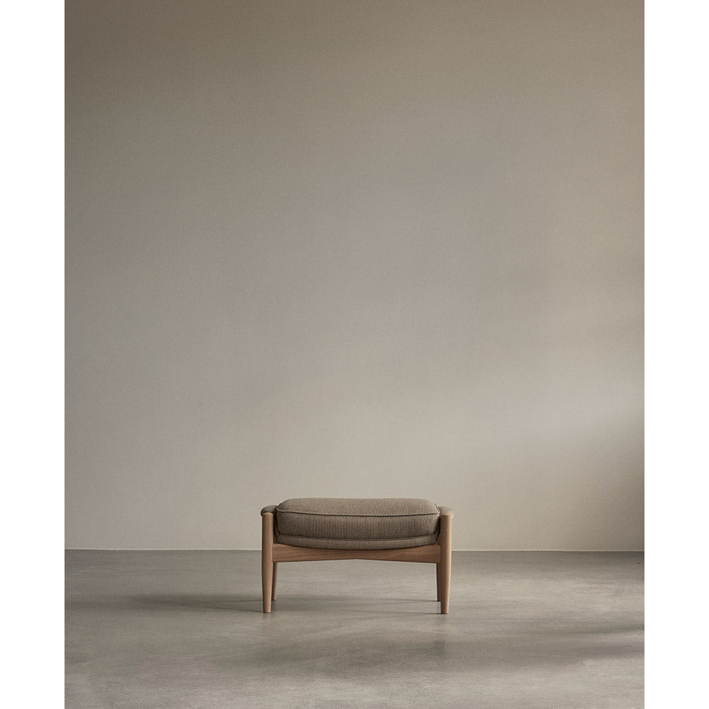 The Seal Ottoman - Natural Oak
