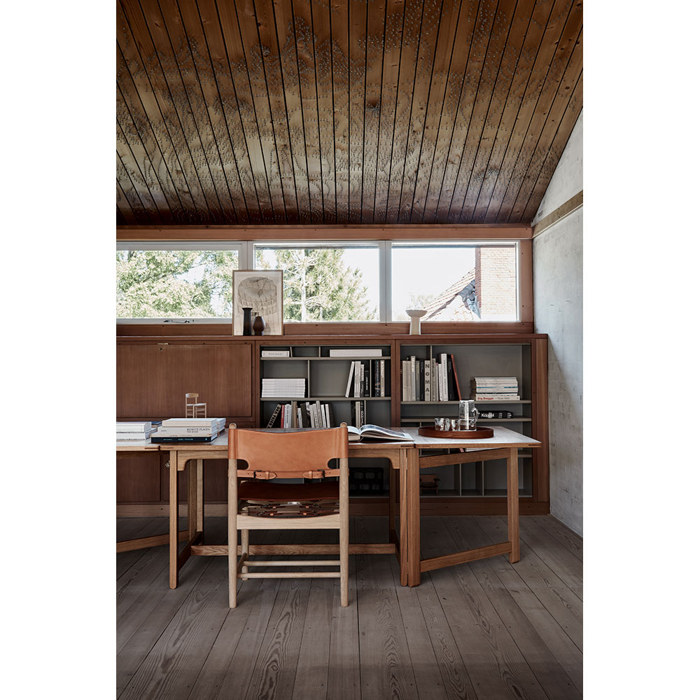 The Spanish Dining Chair - Natural Saddle Leather, Oak Oiled