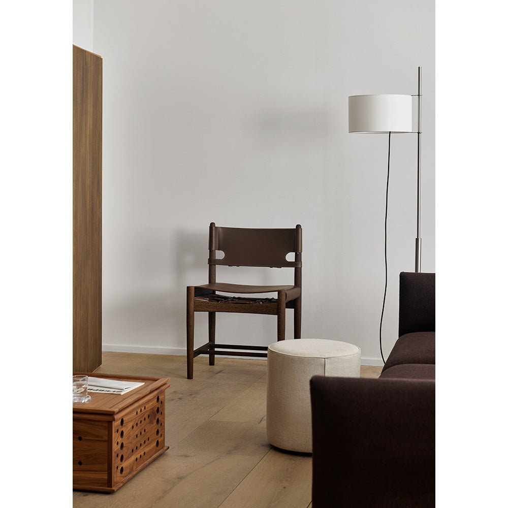 The Spanish Dining Chair - Natural Saddle Leather, Oak Oiled