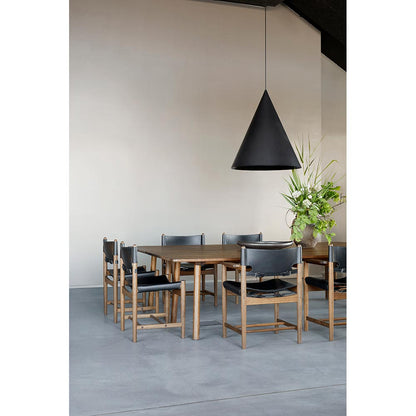 The Spanish Dining Chair - Black Leather