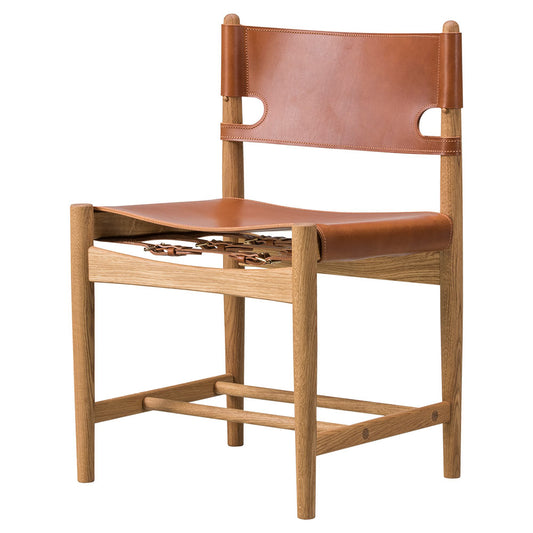 The Spanish Dining Chair - Cognac Leather