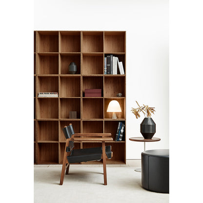 The Spanish Lounge Chair - Black Saddle Leather, Walnut Oiled
