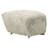 Green Tea Sheepskin, Dark Stained Oak