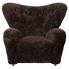 Espresso Sheepskin, Dark Stained Oak