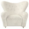 Off White Sheepskin, Natural Oak