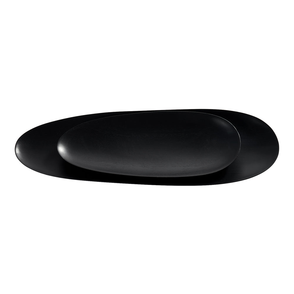 Thin Oval Boards - Black Mahogany