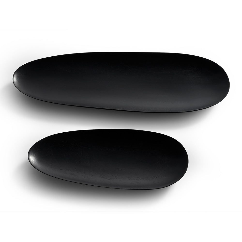 Thin Oval Boards - Black Mahogany