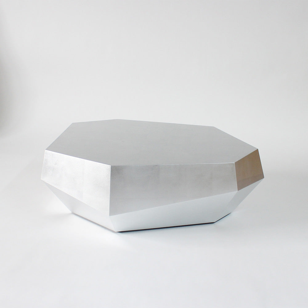 Three Rocks Low Coffee Table - Silver