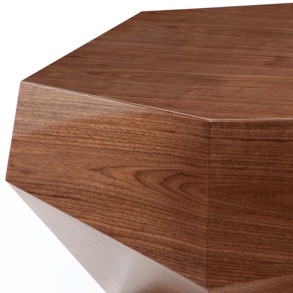 Three Rocks Low Coffee Table - Walnut