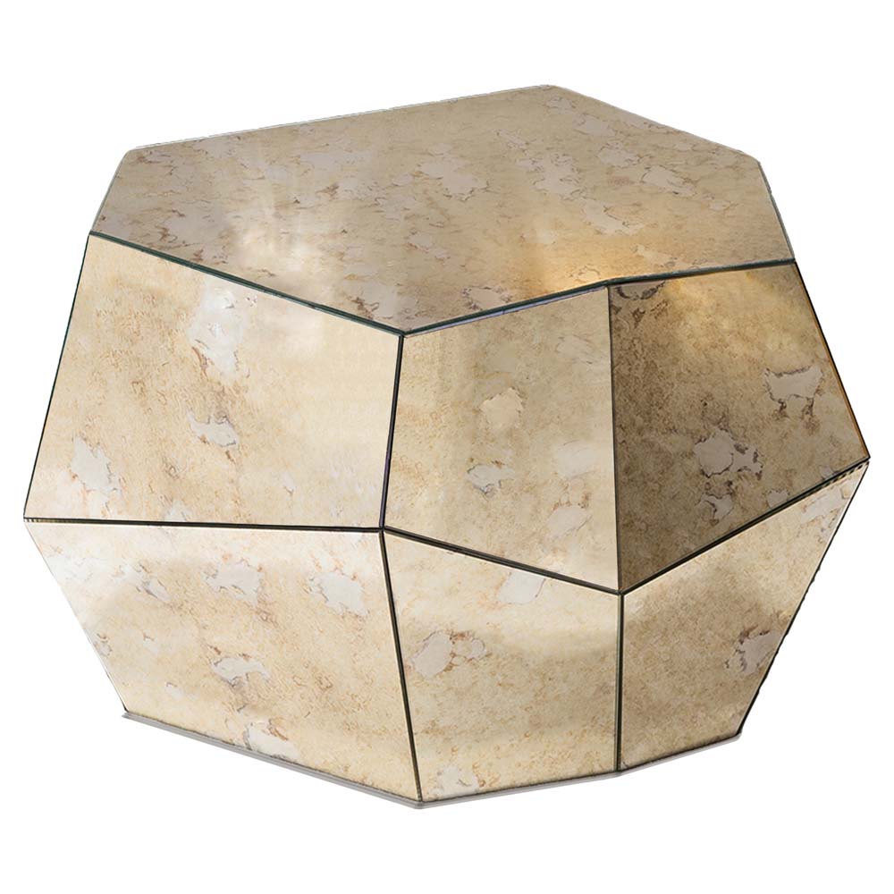 Three Rocks Medium Coffee Table - Aged Mirror