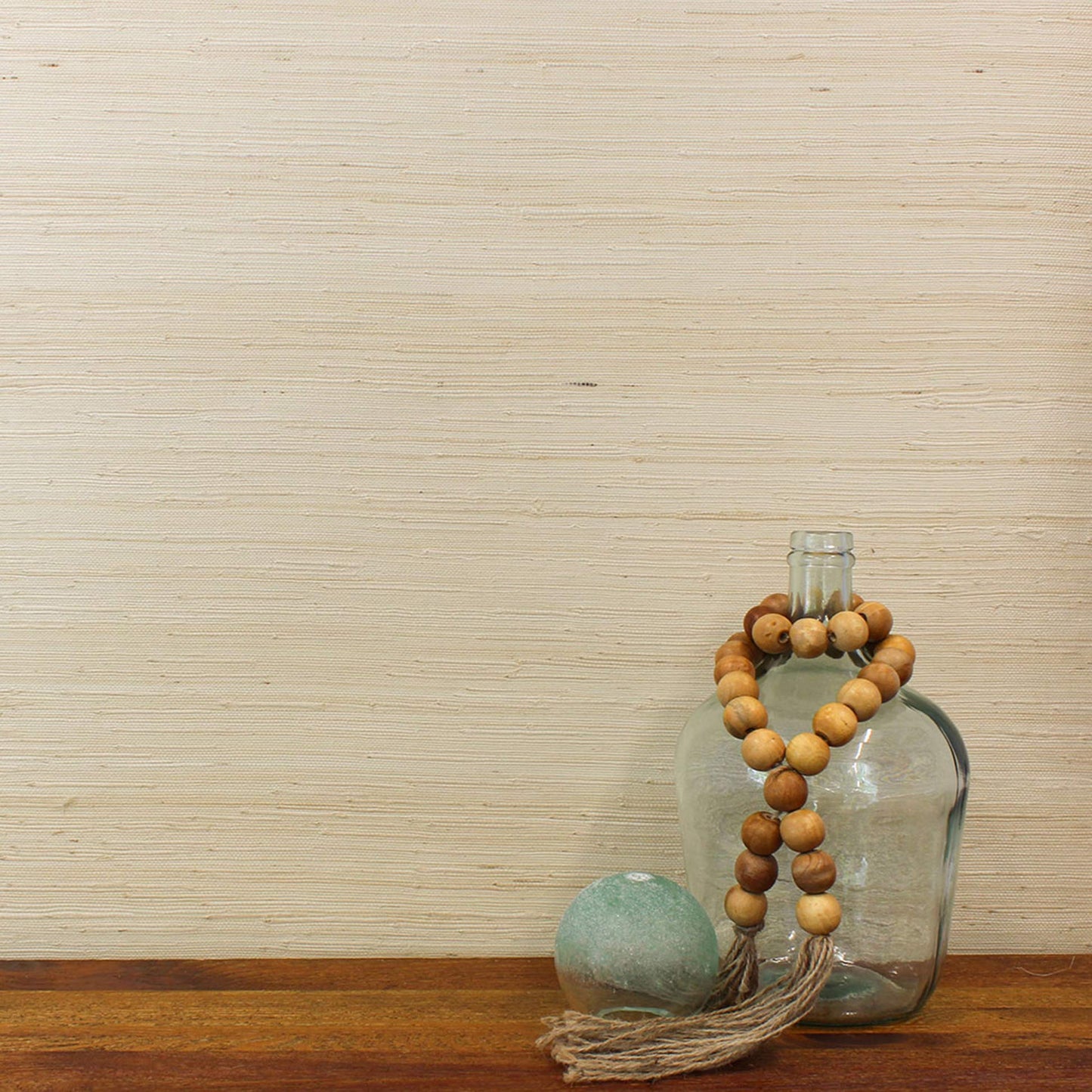 Tight Weave Jute Grasscloth Wallpaper - Light Natural