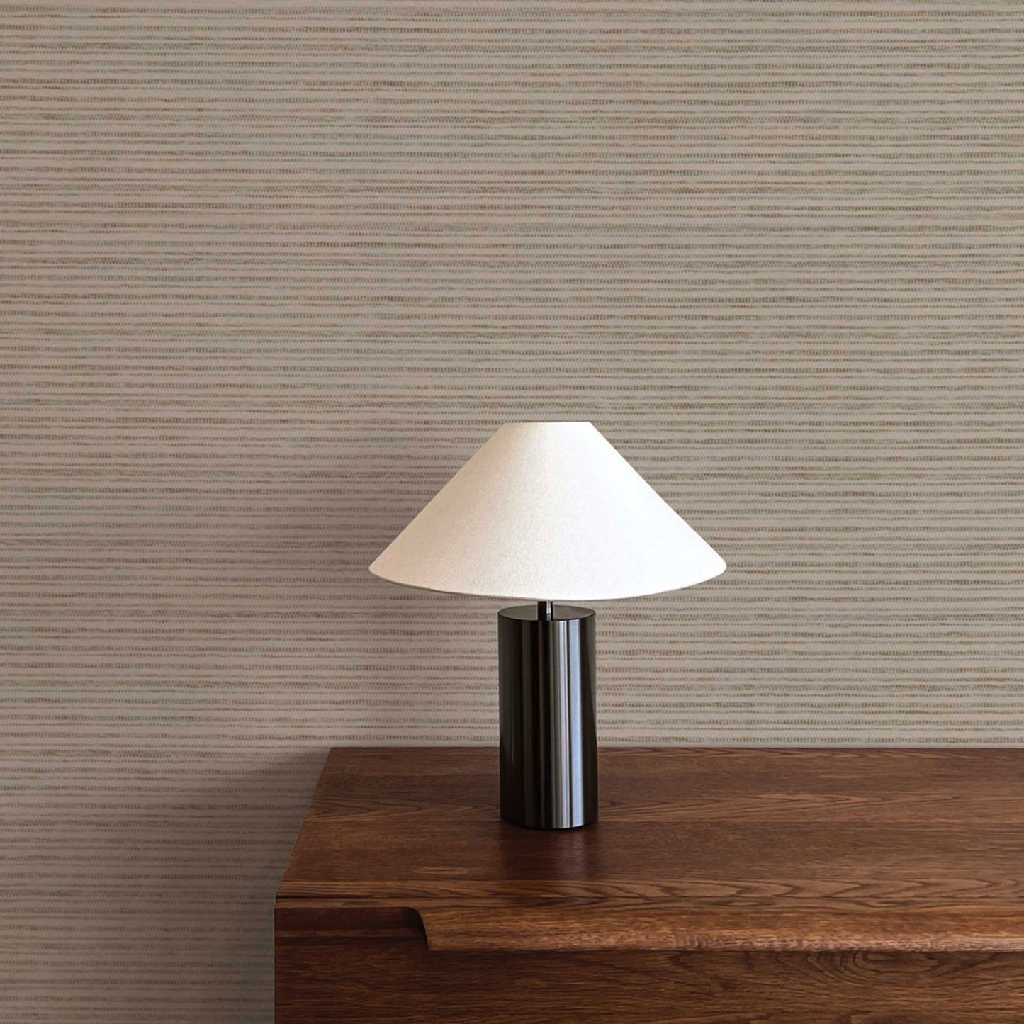Tight Weave Horizontal Paperweave Wallpaper - Natural and Olive