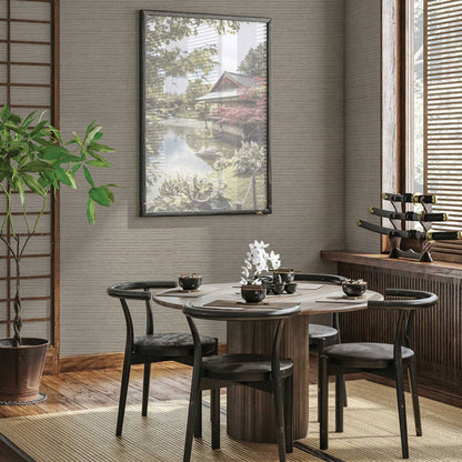 Tight Weave Horizontal Paperweave Wallpaper - Natural and Olive