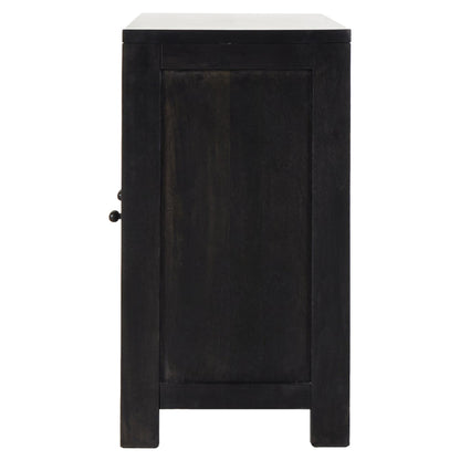 Tilda 6 Door Sideboard - Black Wash Mango