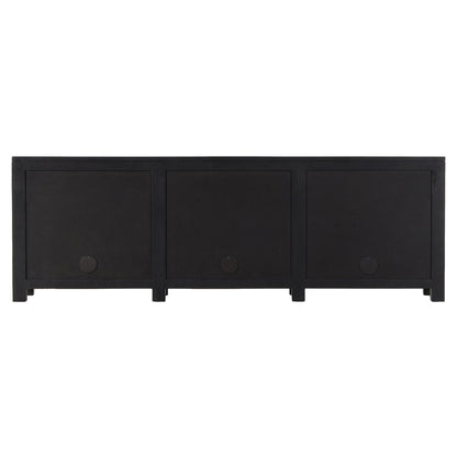 Tilda 6 Door Sideboard - Black Wash Mango