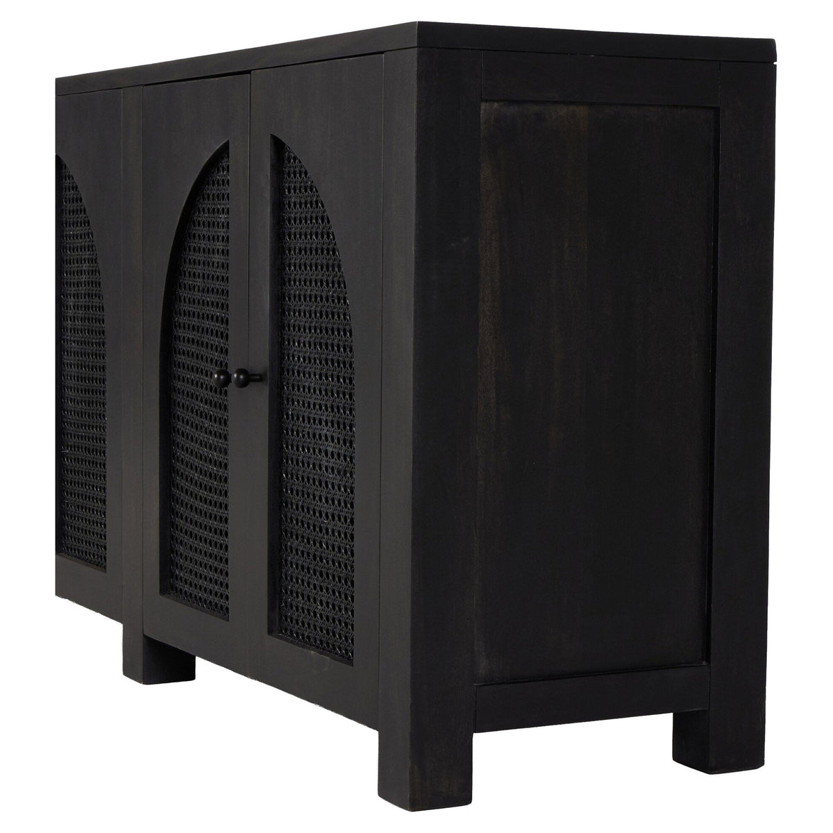 Tilda 6 Door Sideboard - Black Wash Mango