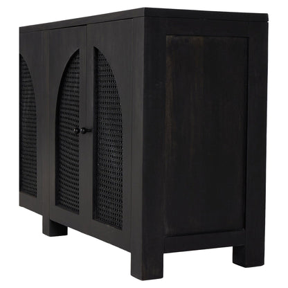 Tilda 6 Door Sideboard - Black Wash Mango