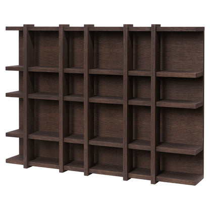 Tilem Shelf - 6x4, Dark Stained Oak