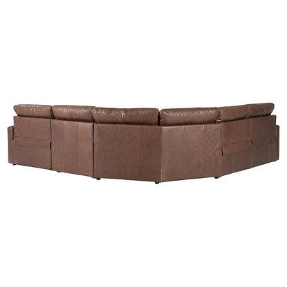 Tillery Power Recliner 5-Piece Sectional - Sonoma Coco