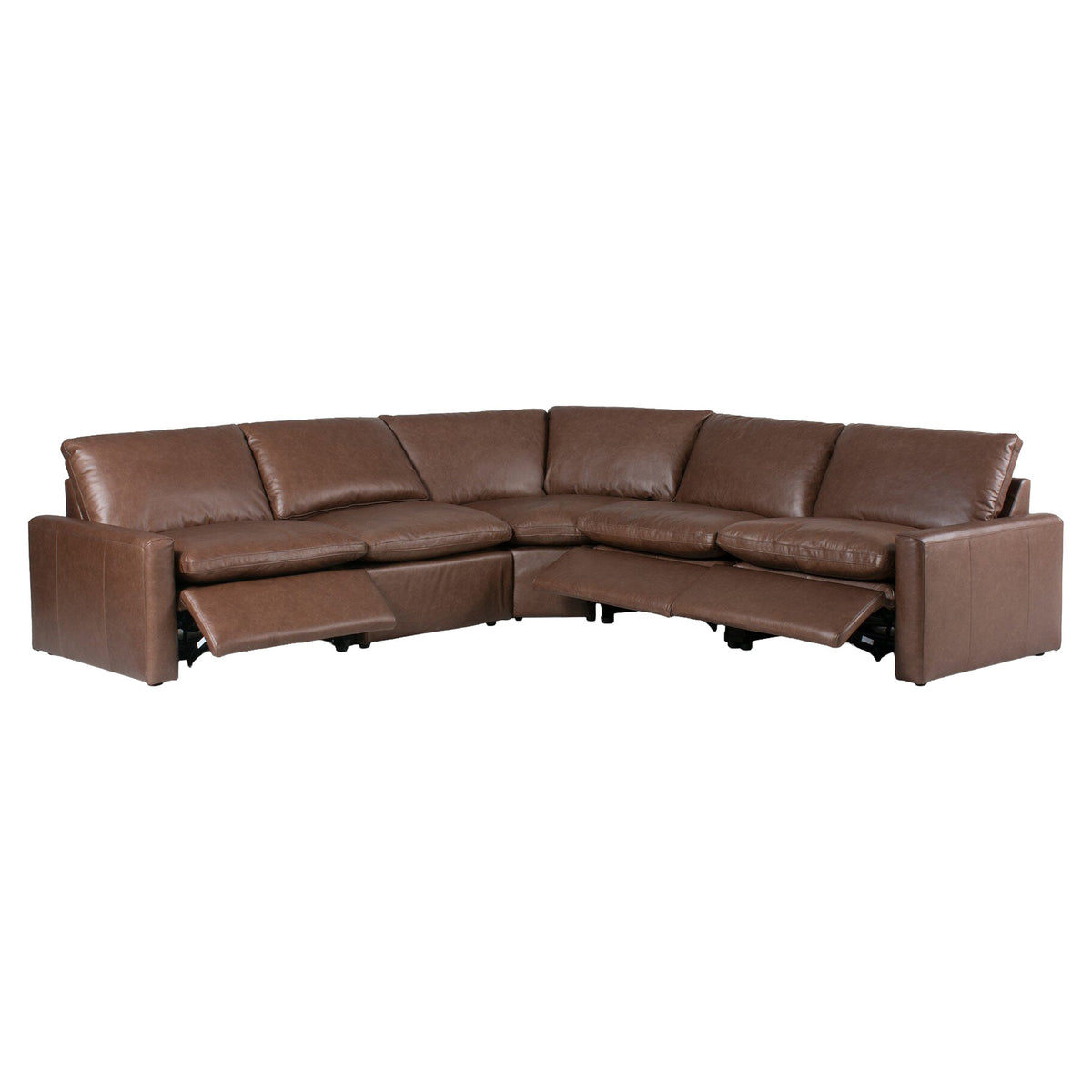 Tillery Power Recliner 5-Piece Sectional - Sonoma Coco