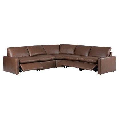 Tillery Power Recliner 5-Piece Sectional - Sonoma Coco