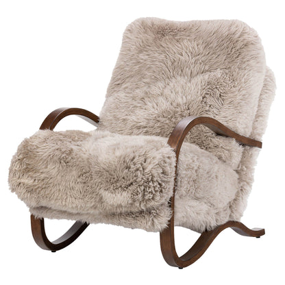 Tobin Chair - Taupe Mongolian Fur