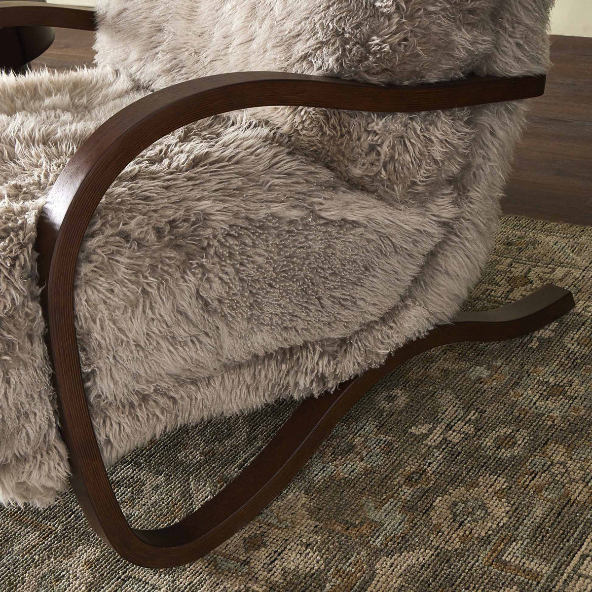 Tobin Chair - Taupe Mongolian Fur