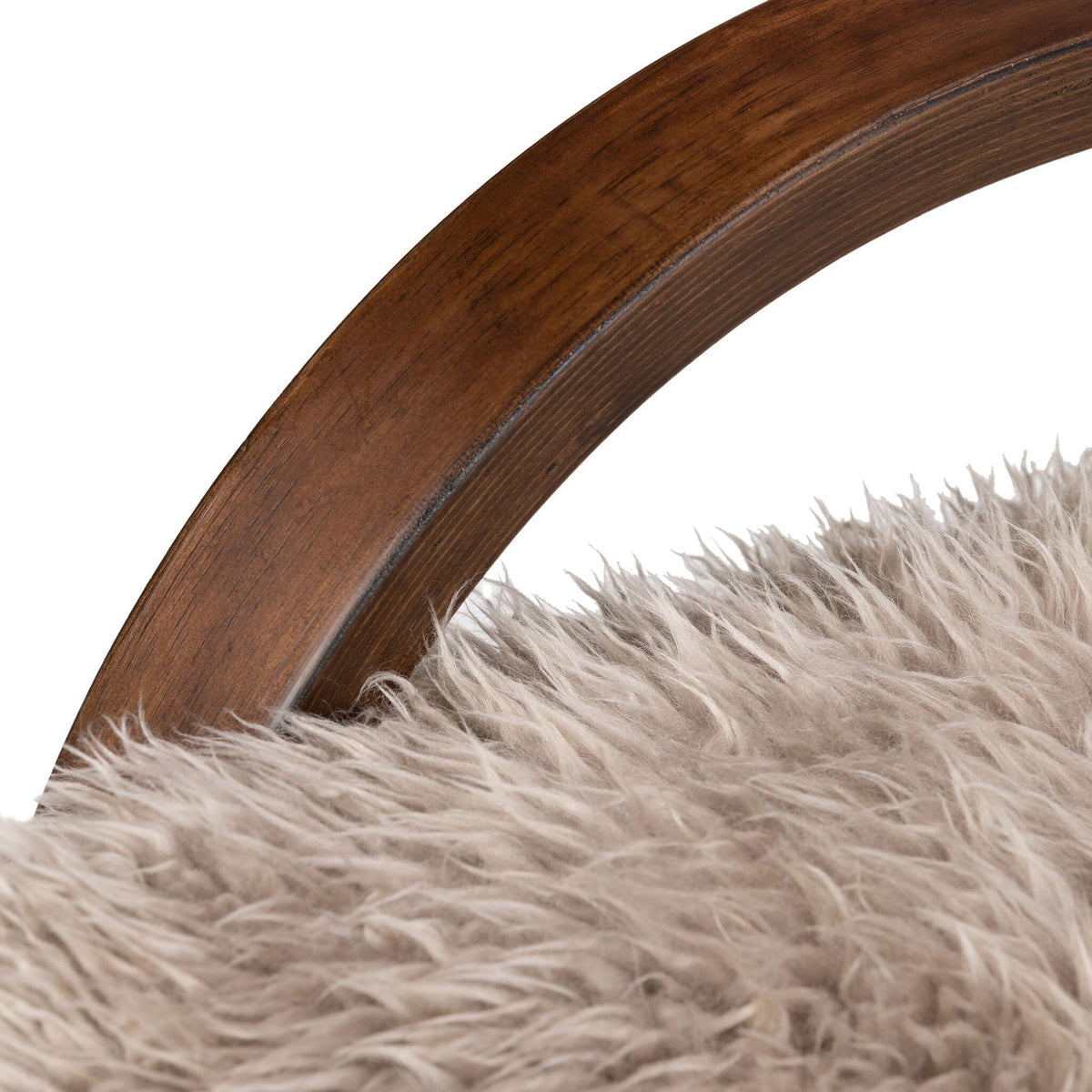 Tobin Chair - Taupe Mongolian Fur