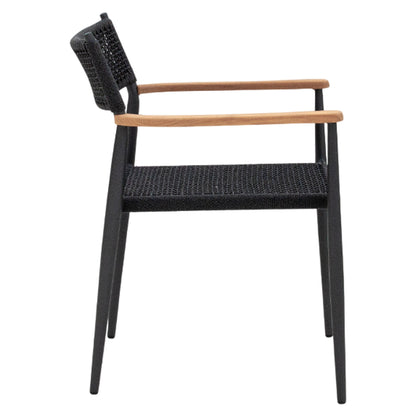 Togo Arm Chair - Black Rope