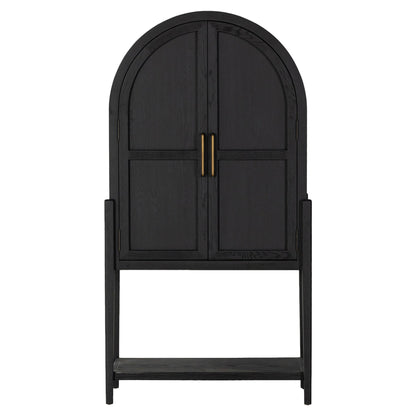 Tolle Bar Cabinet - Drifted Matte Black