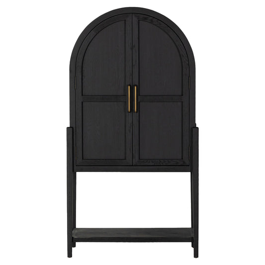 Tolle Bar Cabinet - Drifted Matte Black