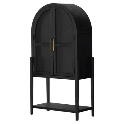 Tolle Bar Cabinet - Drifted Matte Black