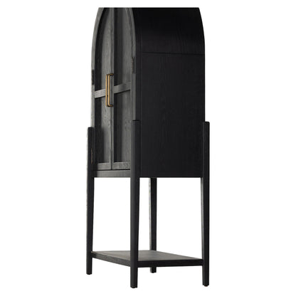 Tolle Bar Cabinet - Drifted Matte Black