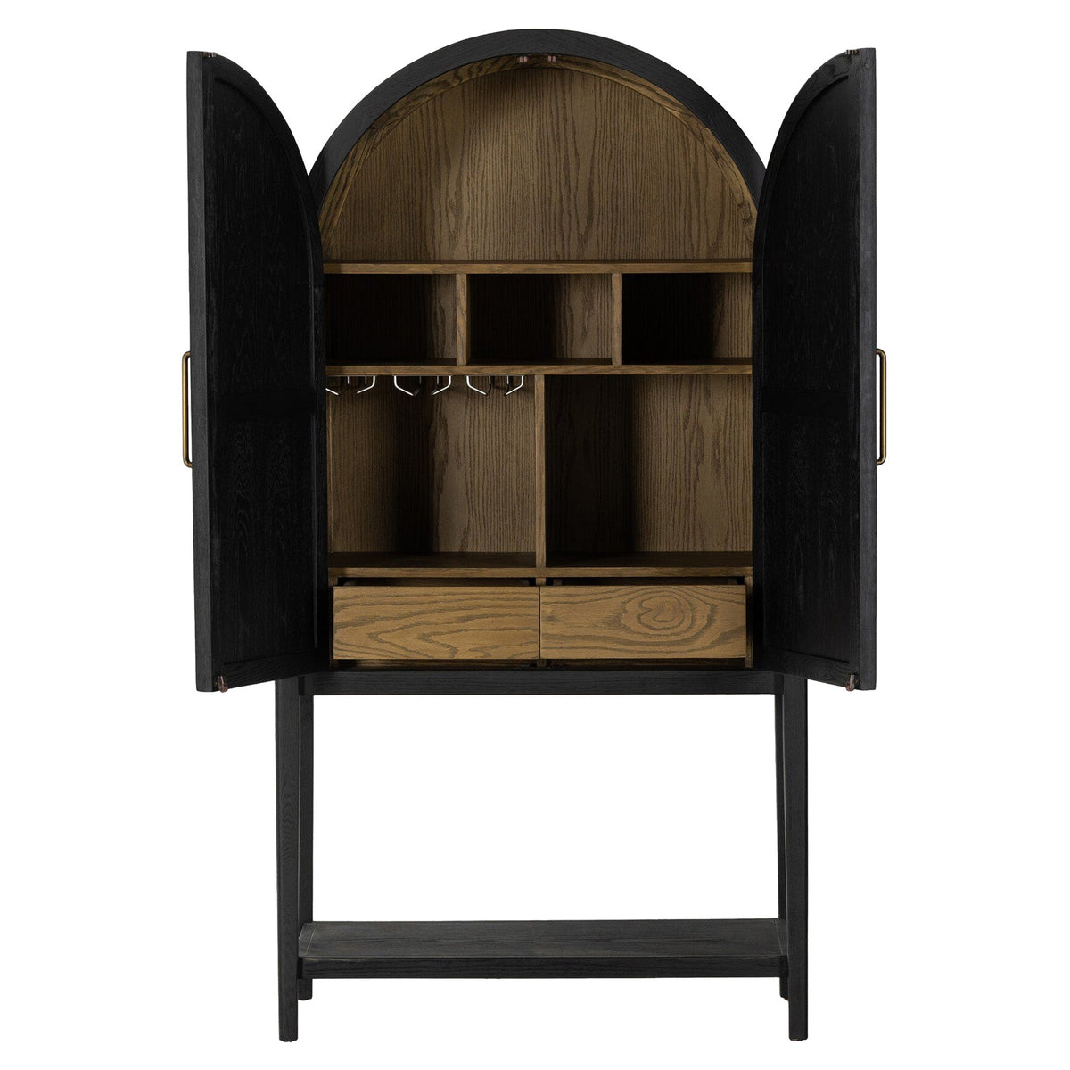 Tolle Bar Cabinet - Drifted Matte Black