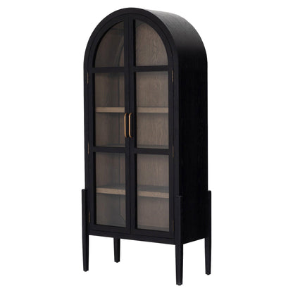 Tolle Cabinet - Drifted Matte Black Veneer