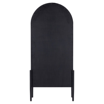 Tolle Cabinet - Drifted Matte Black Veneer